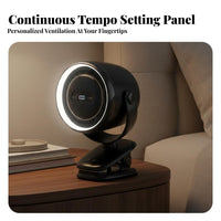 High Speed Rechargeable Clip Fan Quiet Operation Clip on Fan Strong Wind for Away Ice Workers, Dorm Residents, Desktop, Dormitory, Bedside