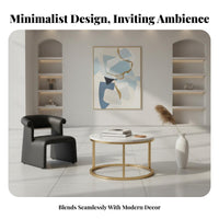 2 Pieces Modern Design Round Two-Piece Table with Storage Space-Saving Nesting Table Set Easy to Clean Living Room Furniture Scratch Resistant for Apartment Dwellers, Homeowners, Families, Lounge Area, Small Areas, Office