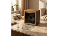 Wooden Watch Winder Box Rotating Automatic Watch Winder Compact Display Case Tabletop for Dresser, Bedroom
