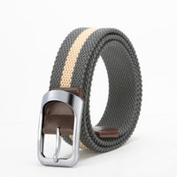 Braided Stretch Belt Casual Woven Elastic Belt Waistband Elasticated Flexible for Men, Daily Wear, Travel