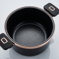 Enamel Pot with Lid, Large Stew for Slow Cooking, Non Soup with Handles for Home Induction Compatible Cookware