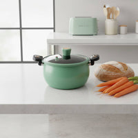 Pumpkin Shaped Micro Steam Cooker Visible Glass Lid Micro Steam Cooker Quick Cooking Non Pumpkin Pot for Families, Family Gatherings