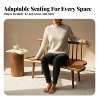 Natural Border Freeform Wood Chair Artisanal Look Indoor Furniture Artistic Design Armchair Statement Piece for Interior Designers, Art Collectors, Tea Room, Bedroom, Reading Nook, Office