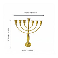 Hanukkah Menorah Vintage Design Religious Decor Table Centerpiece