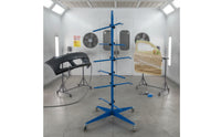 Auto Body Paint Stand with Clamps Heavy-Duty Auto Body Panel Holder with Wheels Car Panel Stand with Wheels Adjustable Sturdy