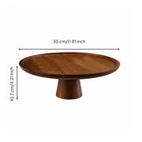 Elevated Design Chinese Design Cake Display Stand Food Safe Round Afternoon Tea Tray Stable Base High-Foot Dessert Stand Easy to Clean for Parties, Weddings
