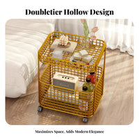 Minimalist & design C-Frame Couch Table Space-Saving C-Shaped End Table Mobile Design Household Furniture adaptable for Apartment Dwellers, telecommuting Workers, Living Room, Bedroom, Small areas, Balcony