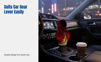Christmas Gear Shift Cover, Car Gear Knob Hoodie, Festive Print, Polyester, Decorative Sleeve