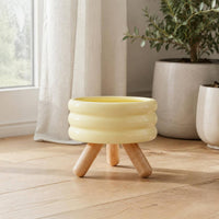 2 Pieces Double Pet Bowl Stand Stable Wooden Legs Elevated Pet Bowl for Felines