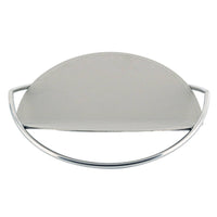 Serving Piece Silver Serving Tray Tabletop Decor Raised boarder Metal Frame