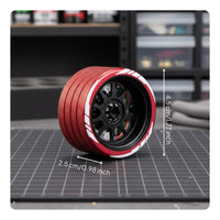 Aluminum RC controller Steering Wheel Universal Universal Metal Handset Wheel Easy to Install Remote Control Accessory for Car Drifting