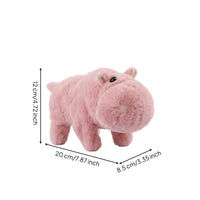 Interactive Soft Toy Hippo Electric Soft Toy Hippopotamus Plushie Walking Stuffed Animal Compact for Children