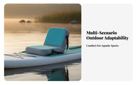 Inflatable Kayak Seat Waterproof Paddle Board Seat Adjustable Straps Stand-up Paddleboard Back Stand-up Paddleboard Port Cushion for Paddleboarders