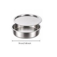 Flat Lid Lidded Steaming Bowl Rolled Rim Steaming Bowl Shallow Serving Dish Low-Height