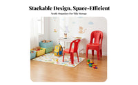 Space-Saving Stackable Utility Seat Lightweight Backrest Chair Easy to Clean Household Furniture Sturdy for Restaurant Owners, Homeowners, Living Room, Small Areas, Home Office, Patio