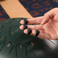 4 Pieces Steel Drum Finger Sleeve Covering Finger Sleeves Comfortable Accessory for Hand Percussion