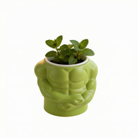 Smooth Finish Muscle Flower Pot Compact Torso Planter Open Top Body Planter Lightweight