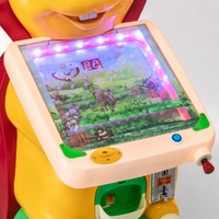 Children's Arcade Machine, Coin-Operated Marble Game Machine, 55 x 40 x 110 cm, Bright Yellow