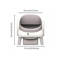 Smart Open-Top Automatic Litter Box Electric Self-Cleaning Cat Litter Box for Cats, Indoor, Home