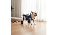 Easy to Walk Adjustable Dog Wheelchair Lightweight Dog Rehab Wheelchair Stable Frame Hind Leg Support Carriage Breathable Mesh Harness for Disabled Dogs, Rehabilitation, Mobility Assistance, Post Surgery