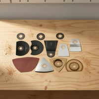 24 Pieces Oscillating Multitool Accessory Kit Sanding Sheet Pads Universal Fit Sanding Sheet Set for Home Renovation