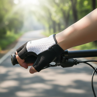 Cycling Half-Finger Gloves for Men and Women, Anti-Slip, Shock-Absorbing, Breathable, Thin