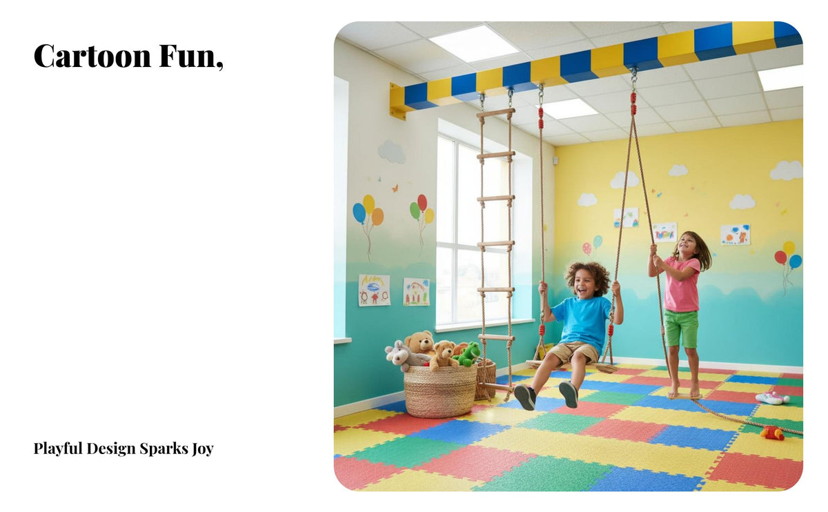 Sturdy Rope Indoor Kids Swing Heavy Duty Sensory Swing Easy Installation Playroom Equipment Waterproof for Toddlers, Children with Special Needs, Outdoor
