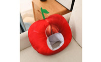 Fuzzy Cherry Headpiece Adorable Cherry Headpiece Comfortable Fuzzy Hat for Cosplay