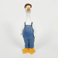 Whimsical Duck Figurine Hand-Painted Duck Statue Freestanding Decor Sculpted for Collectors, Lawn, Courtyard