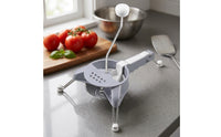 Countertop Rotary Vegetable Cutter Detachable Manual Kitchen Cutter Sturdy Premium for Salad Preparation
