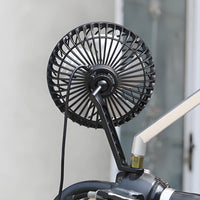 Fan with Mirror Mount USB-Powered Electric   Fan Low-Profile for Summer Rides