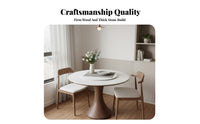 Small Apartment space-efficient Round Tripod Table Modern Minimalist Home Furniture Space Saving Easy to Clean for Families, partners, Homeowners, Dining Room, morning dining corner, Kitchen