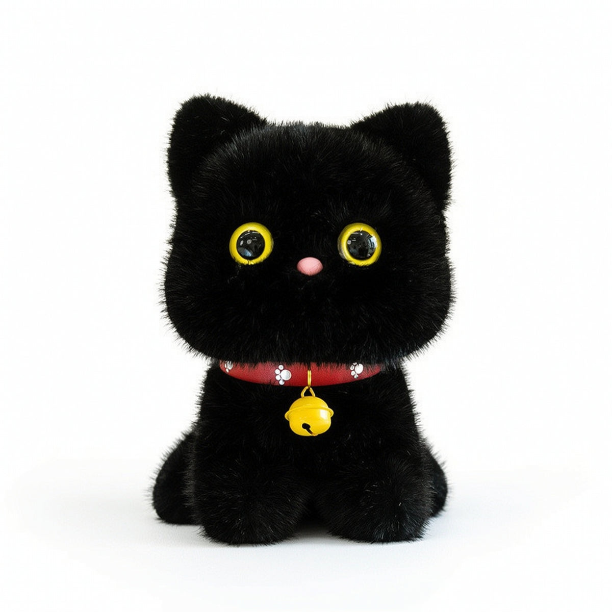 Stuffed Toy with Bell Fuzzy Cuddly Doll Adorable for Bedroom, Teens