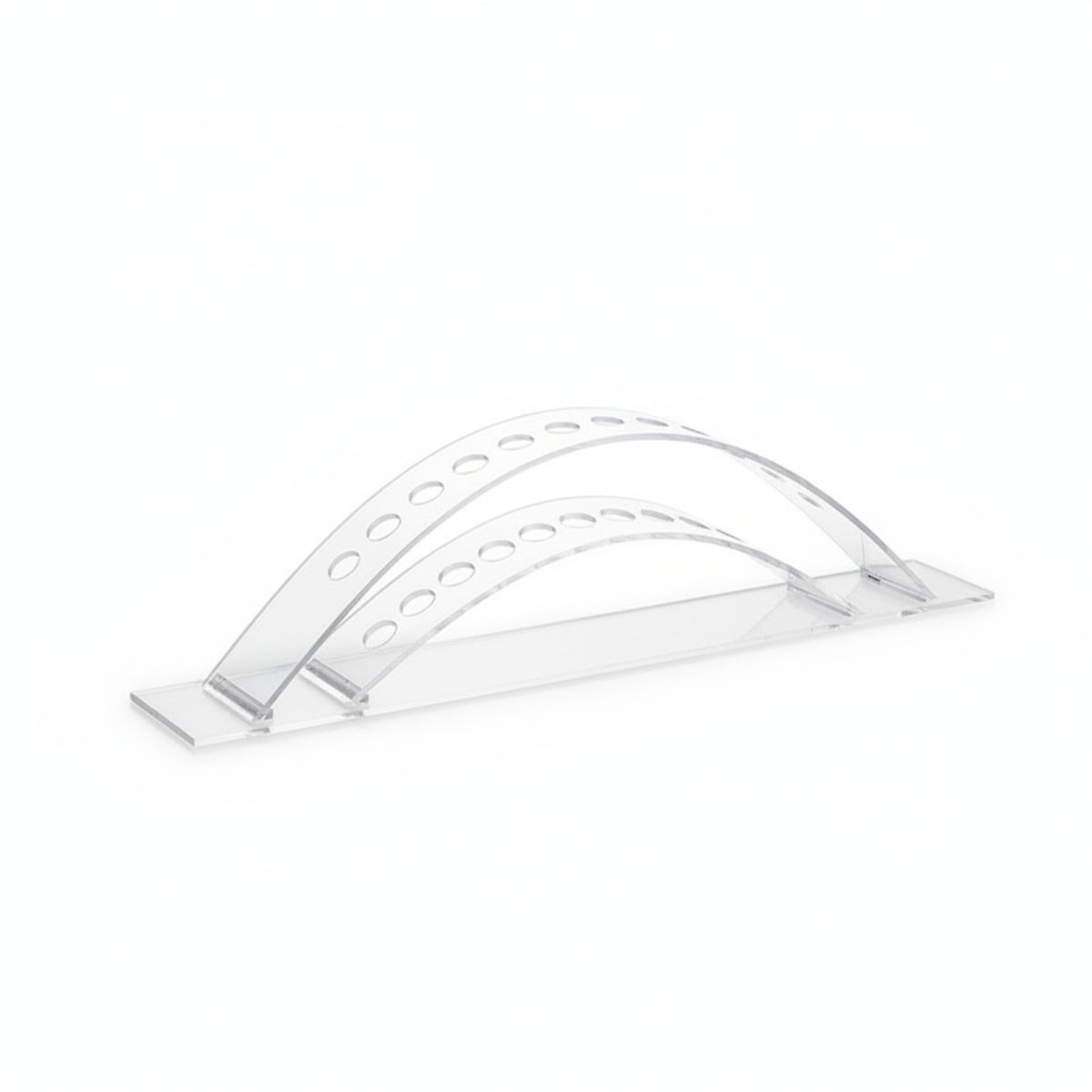 Transparent Acrylic Pen Rack Glossy Clear Pen Display Circular Slots