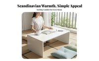 Space-Saving Bay Window Table Simple Design Floor Desk Multi-Functional Household Furniture Wide Tabletop for Apartment Dwellers, Homeowners, Students, Balcony, Small Areas, Bedroom, Living Room