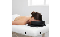 Portable Massage Headrest Ergonomic Design Folding Face down Pillow PU Leather Adjustable Massage Table Headrest for Travel