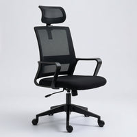 Mesh Chair with Headrest Ergonomic Mesh Office Chair Breathable for Telecommuters, Professionals, Study, Meeting Room
