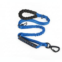Car Safety Buckle Zinc Alloy Hardware Bungee Leash Padded Handle Pet Gear Elastic Bungee Dog Leash for Running