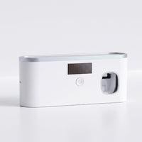 Toothbrush Holder with Sanitizer Space-Saving Toothbrush Holder with Sterilizer Compact Easy to Install for Family