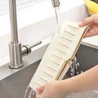 Kitchen Mat and Silicone Sink Protector Mat for Home Cooks, Foldable Drainer Design with Suction Cups, Sloped Sink Protector, Window Sill Pad