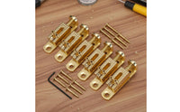 6 Pieces Electric Guitar Rolling Saddles Fully Adjustable Individual Saddle Bridge Individual Bridge Saddle Set High Accuracy