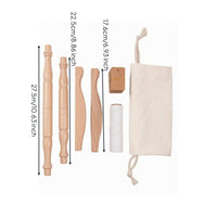 Niddy Noddy Oil-Finished Beechwood Niddy Noddy Polished Rounded
