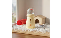2-in-1 Water and Food Dispenser Cute Shape Hamster Water Bottle and Food Bowl Anti-Leak Small Animal Feeding Station