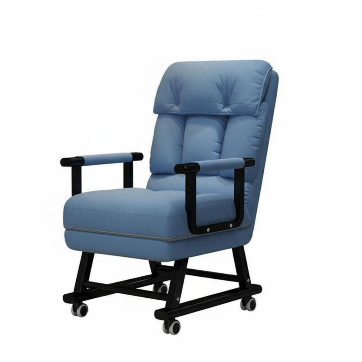 Double-FunctionPurpose Design Under-Desk Lounger Space-Saving Convertible Furniture Easy Conversion Sleeper Chair Adjustable Backrest for Office Workers, Apartment Dwellers, Students, Rest Time, Small Areas, Dorm Room, Bedroom