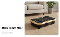 Multi-Speed Adjustment Vibration Plate Exercise Machine Non-Slip Surface Vibration Platform Machine Compact Size Full Body Vibrating Platform Wireless Controller Control for Women, Adults, Office Workers, Home Gym, Living Room