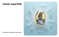 Praying Angel Statue Night Light Function LED Angel Figurine Heartfelt Gift