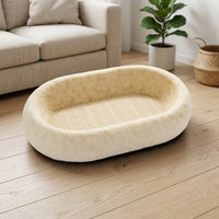 Oval Cat Scratcher Bed Soft Scratching Board Comfortable for Small Pets
