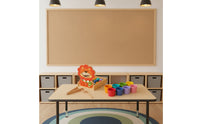 Natural Wood Feeding Toy with Lion Board Preschool Color Matching Toy with Cups and Balls Child-Centered Wooden Sorting Game with Scooping Tools Hand-Eye Coordination for Preschoolers
