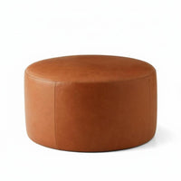 Nordic Design Cushiony Round Stool Multi-Functional Footstool Multifunctional Ottoman Compact for Boutique Owners, Apartment Dwellers, Clothing Boutique, Fitting Room, Small Areas, Entryway