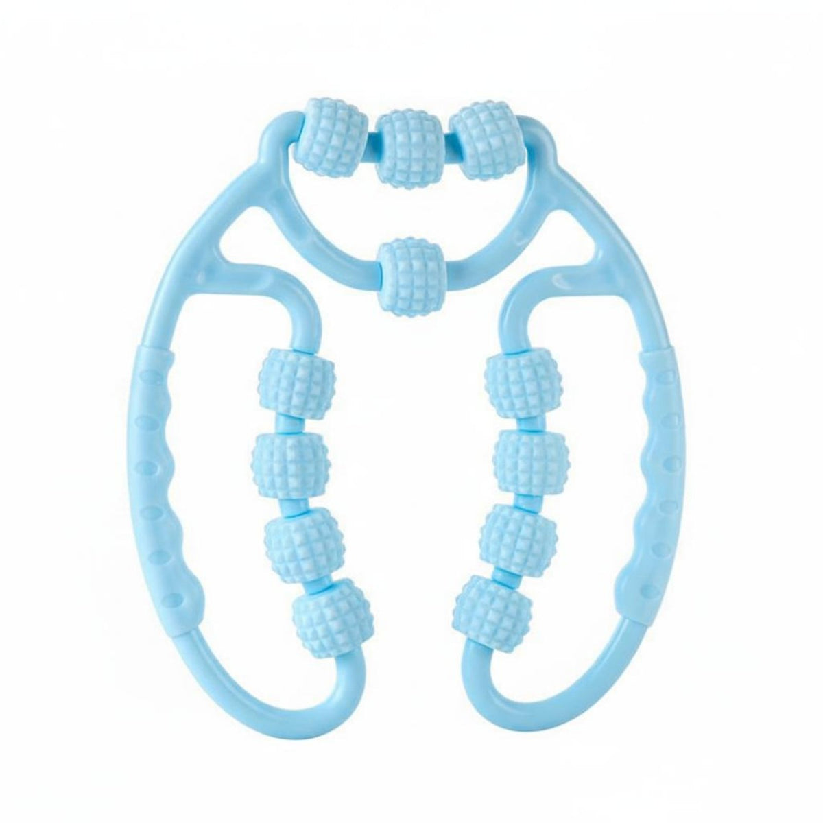 Muscle Relaxation 12 Wheel Leg Massager Adjustable Width Massage Tool Ergonomic Grip Fitness Equipment Body Shaping for Post-Workout